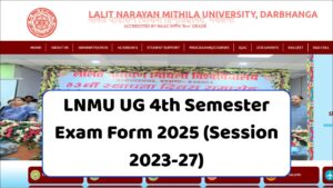 Read more about the article LNMU UG 4th Semester Exam Form 2025 (Session 2023-27): एलएनएमयू सेमेस्टर 4 परीक्षा 2025: ऑनलाइन फॉर्म भरने की पूरी प्रक्रिया
